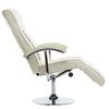 vidaXL TV Armchair Cream Faux Leather