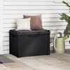 vidaXL Garden Storage Box with Seat Cushion Anthracite 125 L PP