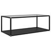 vidaXL Coffee Table | Transparent and Black