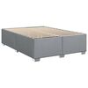 vidaXL Box Spring Bed with Mattress Dark Grey Double Fabric