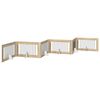 vidaXL Foldable Dog Gate with Stands 6 pcs Sonoma Oak 602 cm