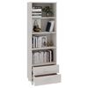 vidaXL Highboard HAMAR White 60x35x180 cm Solid Wood Pine