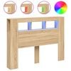 vidaXL LED Headboard Sonoma Oak 140x18,5x103,5 cm Engineered Wood