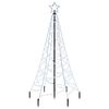 vidaXL Christmas Tree with Spike Cold White 200 LEDs 180 cm
