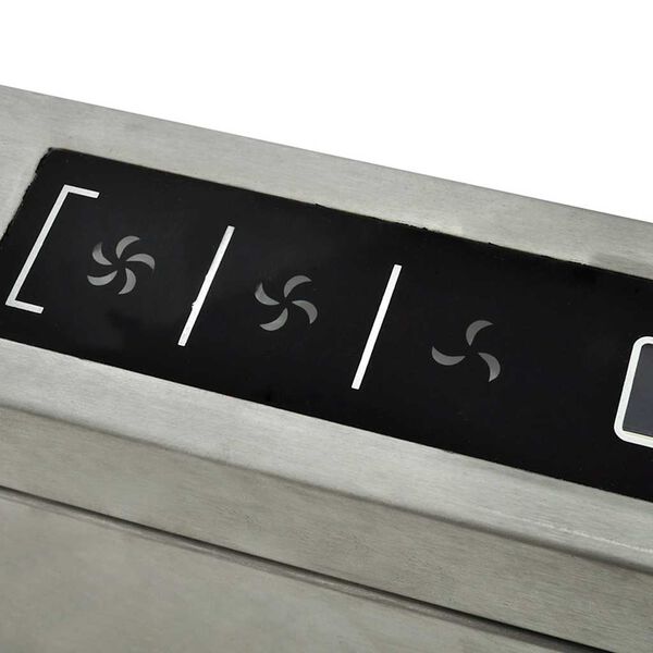 vidaXL Island Mount Range Hood with LCD Display