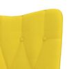 vidaXL Rocking Chair Mustard Yellow Fabric
