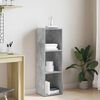 vidaXL Book Cabinet/TV Cabinet Concrete Grey 36x30x114 cm Engineered Wood