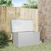 vidaXL Garden Storage Box Grey 129x67x65 cm