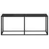 vidaXL Console Table Black 180x35x75.5cm Tempered Glass