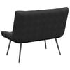 vidaXL Bench Black 110x74x84 cm Velvet
