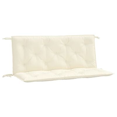 vidaXL Garden Bench Cushions 2 pcs Cream White 120x50x7cm Oxford Fabric