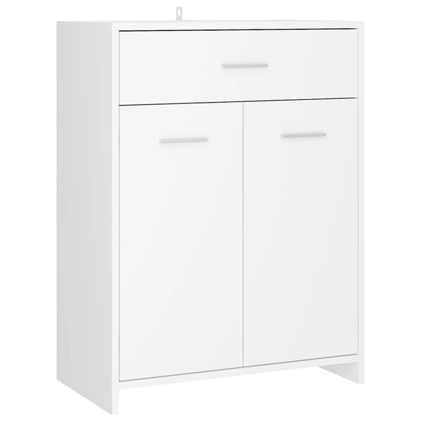 vidaXL Bathroom Cabinet White 60x33x80 cm Engineered Wood