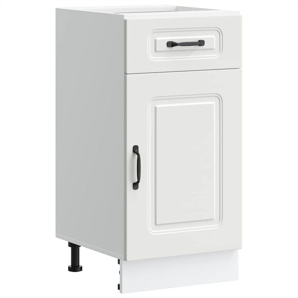 vidaXL Kitchen Base Cabinet Kalmar White Engineered Wood