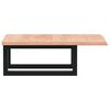 vidaXL Basin Shelf Wall Mounted Steel and Solid Wood Oak