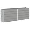 vidaXL Planter Light Grey 195 x 50 x 75 cm Galvanised Steel