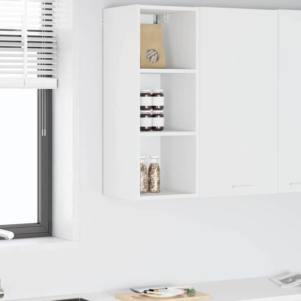 vidaXL Hanging Cabinet Riga White 30 x 29.5 x 80 cm Engineered Wood