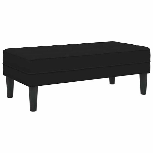 vidaXL Bench Black 113 x 57 x 39 cm Velvet