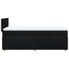 vidaXL Box Spring Bed with Mattress Black King Single Fabric