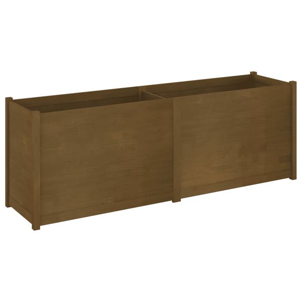 vidaXL Garden Planter Honey Brown 200x50x70 cm Solid Pinewood