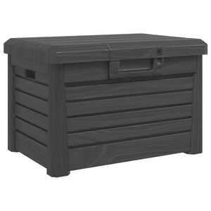 vidaXL Outdoor Cushion Box Anthracite 73x50,5x46,5 cm Polypropylene