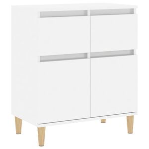 vidaXL Sideboard High Gloss White 60x35x70 cm Engineered Wood