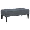 vidaXL Bench Dark grey 113 x 57 x 39 cm Velvet