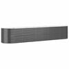 vidaXL Garden Raised Bed Galvanised Steel 368x80x68 cm Anthracite