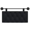vidaXL Hanging Headboard Wall-mounted Black 100 x 55 x 7 cm Velvet