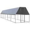 vidaXL Outdoor Chicken Cage 2x12x2 m Galvanised Steel