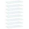 vidaXL Bookshelf Boards 8 pcs White 40x20x1.5 cm Engineered Wood