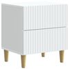 vidaXL Bedside Cabinet White 43 x 34.5 x 48 cm Engineered Wood