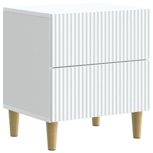 vidaXL Bedside Cabinet White 43 x 34.5 x 48 cm Engineered Wood