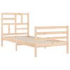 vidaXL Bed Frame without Mattress Single Solid Wood