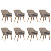 vidaXL 9 Piece Garden Dining Set Poly Rattan Brown