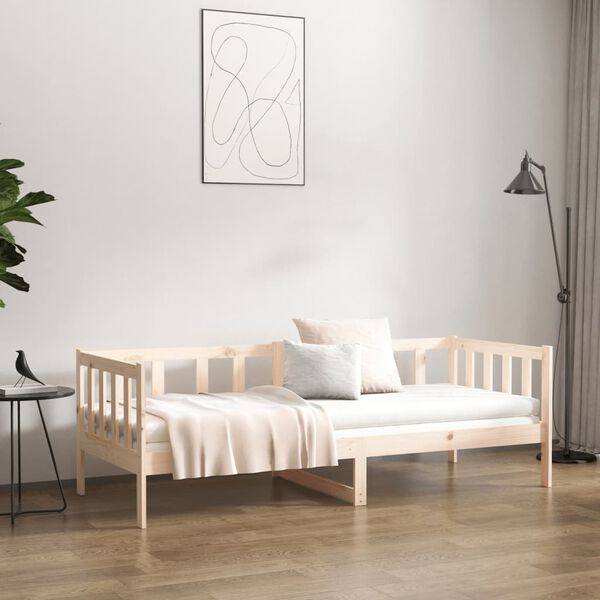 vidaXL Day Bed without Mattress 90x190cm Solid Wood Pine