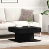vidaXL Coffee Table Black Oak 57 x 57 x 30 cm Engineered Wood