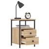 vidaXL Bedside Cabinets 2 pcs Sonoma Oak 34x35.5x50 cm Engineered Wood