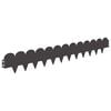 vidaXL Lawn Edging 10 pcs 103 x 15 cm Steel Black