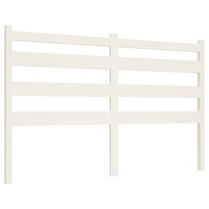 vidaXL Bed Headboard | White | Solid Pine Wood | 186x4x100 cm | Bed Headboard