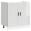 vidaXL Sink Base Cabinet "Porto" High Gloss White 80x46x81.5 cm