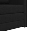 vidaXL Floor Sofa Bed 2-in-1 Black 112x174x55 cm Fabric