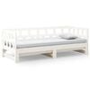 vidaXL Pull-out Day Bed without Mattress White 2x(90x190) cm