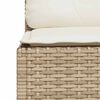 vidaXL 6 Piece Garden Sofa Set with Cushions Beige Poly Rattan