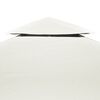 vidaXL Gazebo Cover Canopy Replacement 310 g / m&sup2; Cream White 3 x 3 m