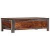 vidaXL Coffee Table Grey 100x50x30 cm Solid Acacia Wood
