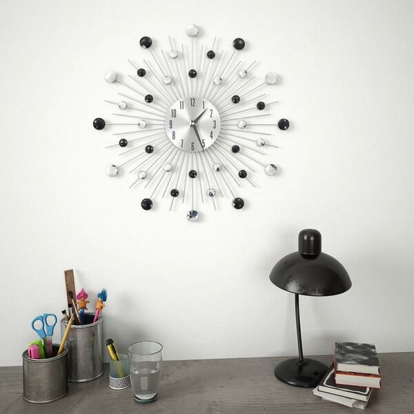 vidaXL Wall Clock with Quartz Movement Modern Design 50 cm