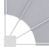 vidaXL Collapsible Balcony Side Awning Grey 140x140 cm