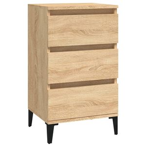 vidaXL Bedside Cabinet Sonoma Oak 40x35x70 cm Engineered Wood