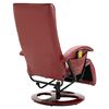 vidaXL Massage Chair Wine Red Faux Leather