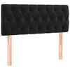 vidaXL LED Headboard Black 100 cm Velvet
